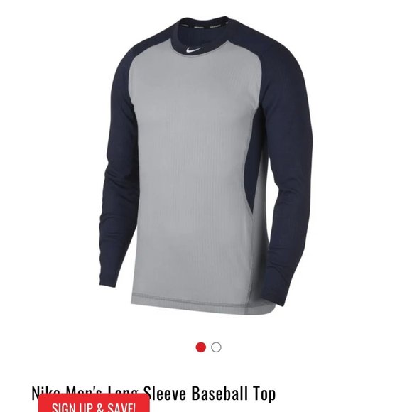 Nike Men's Long Sleeve Baseball Top size Xl - Picture 1 of 4